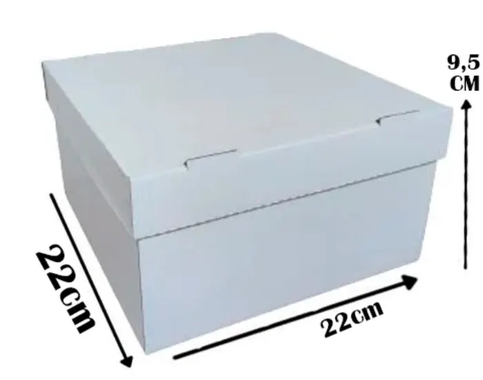 Caixa de Bolo (22x22x9,5) Branca