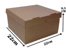 Caixa de Bolo (22x22x9,5) Parda