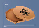 Caixa de Pizza Personalizada Parda 30cm
