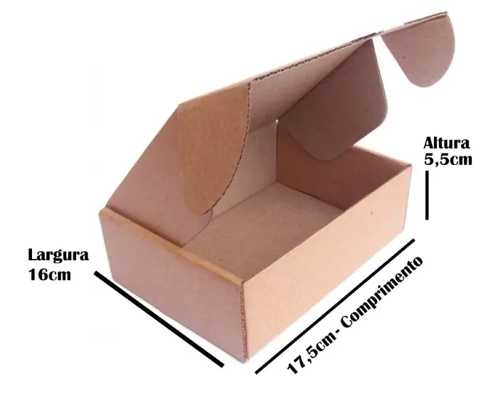 Caixa Ecommerce Parda (17,5 x 16 x 5,5) Lisa