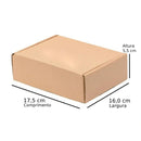 Caixa Parda Lisa Alta Qualidade (17,5x16,0 x5,5cm)