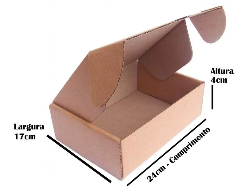 Caixa Ecommerce (M) Personalizada (24 x 17 x 4) Parda