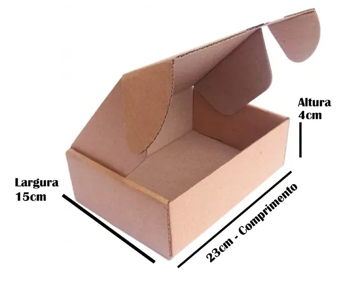 Caixa Ecommerce (M) Personalizada Parda (23 x 15 x 4)
