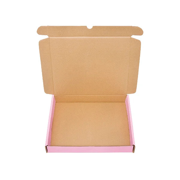 Caixa de Papelão Rosa Média 23x15x4