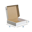 Caixa de Papelão Branca Média 23x18x4