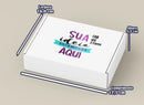 Caixa Branca (P) Personalizada Alta Qualidade (17,5x16,0 x5,5cm)