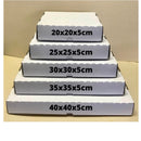 Caixas p/ Doces e Salgados Quadrada branca sem impressão(35x35x5,5cm)